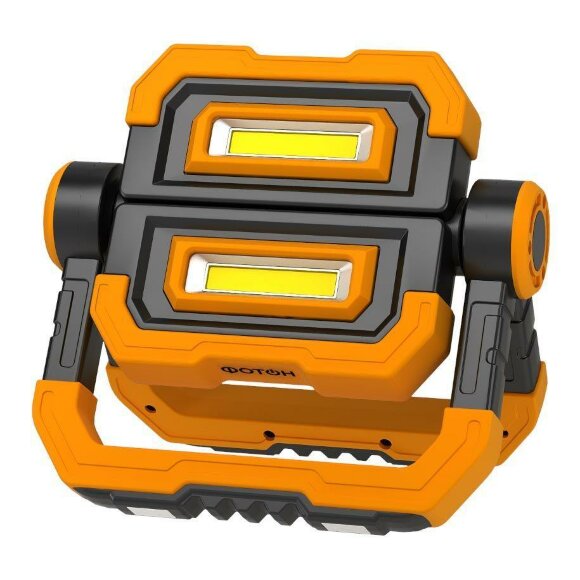 Рабочий светодиодный фонарь-прожектор аккумуляторный 200х135 1100 лм WPВ-7800 24093 WPВ Фотон цвет: оранжевый