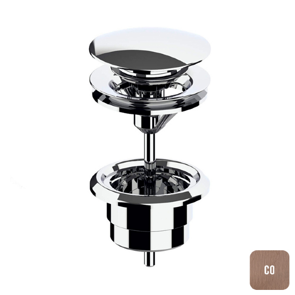 Донный клапан Almar Mixers, цвет: медь брашированная PVD, арт. E094000.CO