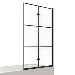 Шторка для ванны 100 см R Superia black New Trendy черный арт. P-0055 Шторка для ванны 100 см R Superia black New Trendy черный арт. P-0055