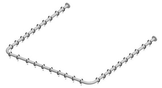 Keuco Набор штанг для душевой занавески для квадратного душ.поддона 1000 мм x 1000 мм,, Plan, 14940 171000 цвет: хром Keuco Набор штанг для душевой занавески для квадратного душ.поддона 1000 мм x 1000 мм,, Plan, 14940 171000 цвет: хром