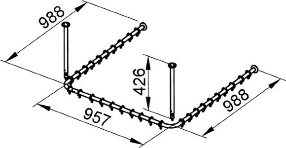 Keuco Набор штанг для душевой занавески для квадратного душ.поддона 1000 мм x 1000 мм,, Plan, 14940 171000 цвет: хром Keuco Набор штанг для душевой занавески для квадратного душ.поддона 1000 мм x 1000 мм,, Plan, 14940 171000 цвет: хром