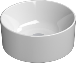 Накладная раковина 32х32х12 см, глянцевая, санфарфор, GSI Kube-x - 943511