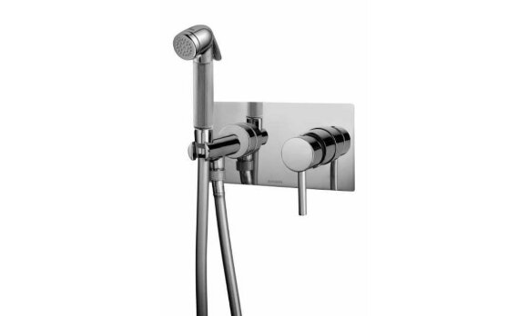 Гигиенический душ со смесителем Brass, Nikita Bossini, Z005397.030 цвет: хром