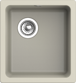 Кухонная мойка Berkana 415x455, 1 чаша, Rivelato, BK-35 topazio цвет: бежевый