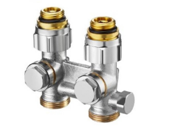 Узел 3/4 Oventrop Multiflex F, запорно-присоединительный, угловой H-образный, цвет: никель, арт. 00004384 Узел 3/4 Oventrop Multiflex F, запорно-присоединительный, угловой H-образный, цвет: никель, арт. 00004384