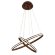 Подвесной светодиодный светильник Line Metallic хай-тек FL406, Ambrella light цвет: кофейный