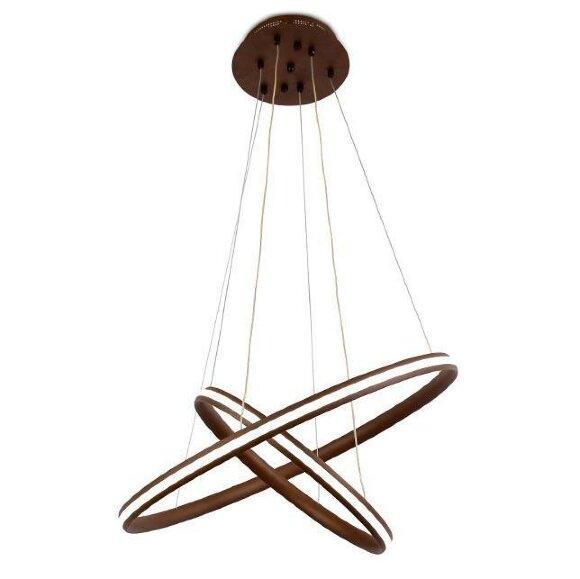 Подвесной светодиодный светильник Line Metallic хай-тек FL406, Ambrella light цвет: кофейный