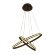 Подвесной светодиодный светильник Line Metallic хай-тек FL406, Ambrella light цвет: кофейный