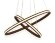 Подвесной светодиодный светильник Line Metallic хай-тек FL406, Ambrella light цвет: кофейный
