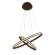 Подвесной светодиодный светильник Line Metallic хай-тек FL406, Ambrella light цвет: кофейный
