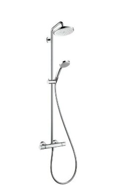 Hansgrohe душевая система с термостатом, Croma, глянцевый хром арт. 27185000 Hansgrohe душевая система с термостатом, Croma, глянцевый хром арт. 27185000