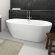Акриловая ванна INSPIRE 180x80 VELVET - WHITE MATTRIHO FALL - CHROM  RIHO арт. BD02 (BD02C1500000000)