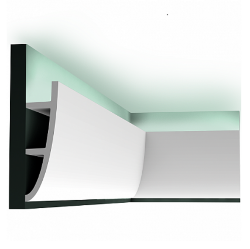 Карниз гибкий из полиуретана C374F Ulf Moritz for Orac Decor Бельгия цвет: Белый