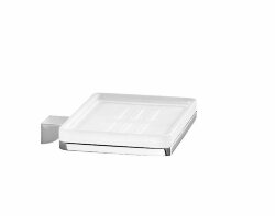 Мыльница настенная стеклянная Gedy Glamour 5711(13) цвет: хром