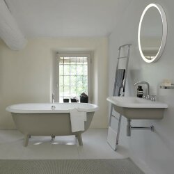 Ванна отдельностоящая 155х77.5х58 см, Ottocento Small Agape, коричневый глянцевый - AVAS0967ZLS