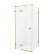 Душевое ограждение 90x110x200 Avexa gold New Trendy брашированное золото арт. EXK-1748