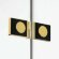 Душевое ограждение 90x110x200 Avexa gold New Trendy брашированное золото арт. EXK-1748