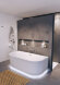 Акриловая ванна DESIRE WALL MOUNTED 184x84 LED RIHO арт. BD07 (BD0700500K00133)