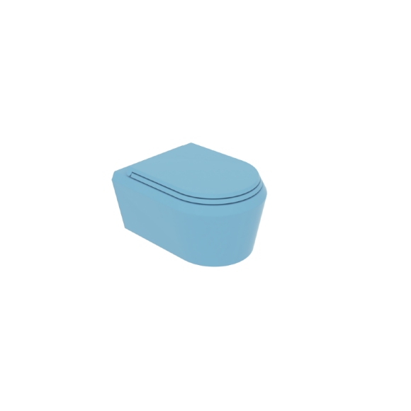 Чаша подвесного унитаза Design Cruise GSG, голубой матовый арт. CRWCSO023