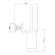 Ёршик  для туалета, подвесной Nicolazzi TEIDE 1490CR цвет: хром