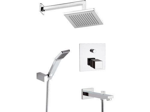 Душевой комплект Remer Qubika Thermo QT09S03, цвет хром