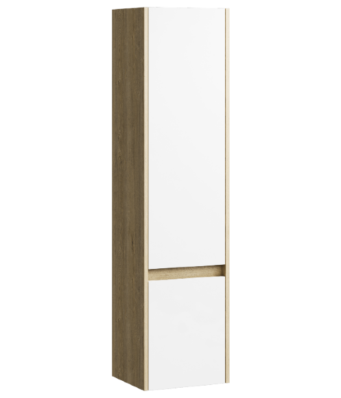 AQWELLA City Универсальный левый/правый пенал с двумя дверьми, цвет дуб балтийский - SIT0535DB