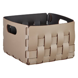 Корзинка Bottega ADJ Италия, 25x25xH20 цвет: капучино (шоколад) арт. 1044.04/06 Корзинка Bottega ADJ Италия, 25x25xH20 цвет: капучино (шоколад) арт. 1044.04/06