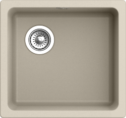 Кухонная мойка Berkana 485x455, 1 чаша, Rivelato, BK-45 beige scuro цвет: бежевый