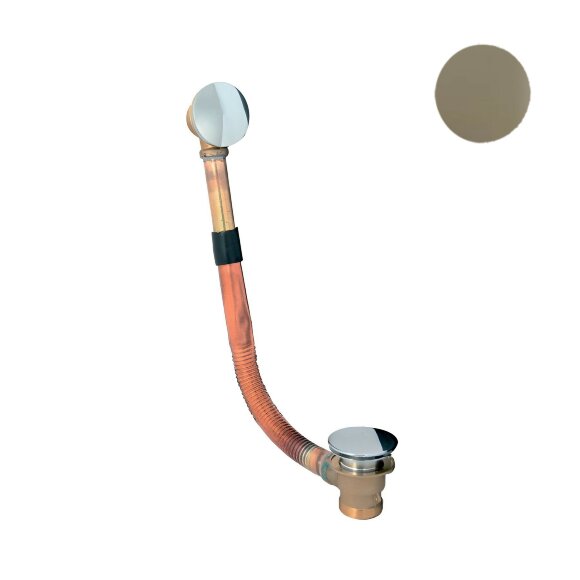 Слив-перелив для ванны автоматический матовое золото,  Webert - AC0036794