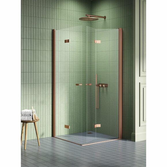Душевое ограждение 90x100x195 New soleo copper brushed New Trendy брашированная медь арт. K-2086