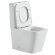 Унитаз компакт (640x360x840), W-7703 P-trap, Geberit, Rimless, anti-dirt, Black&White арт. 7703W