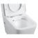 Унитаз компакт (640x360x840), W-7703 P-trap, Geberit, Rimless, anti-dirt, Black&White арт. 7703W