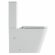 Унитаз компакт (640x360x840), W-7703 P-trap, Geberit, Rimless, anti-dirt, Black&White арт. 7703W