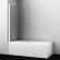 Стеклянная шторка на ванну Berkel 48P01-80WHITE Fixed 140x80 WasserKRAFT цвет: Белый