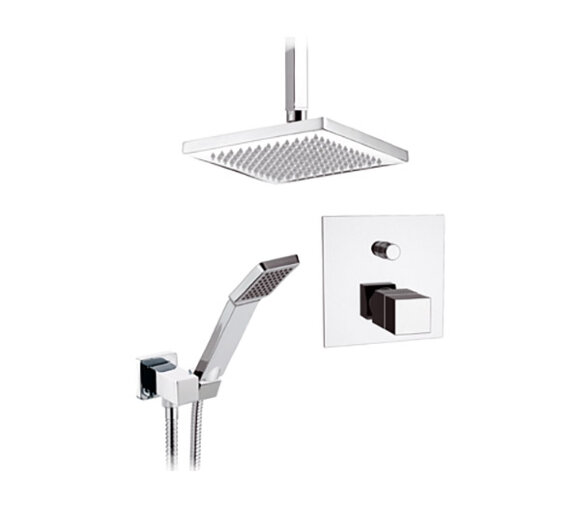 Душевой комплект Remer Qubika Thermo QT09S22, цвет хром
