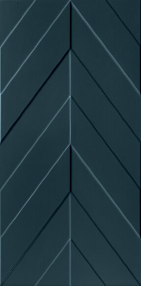 Керамическая плитка 4D Chevron Deep Blue Matt Rett 40х80 MARCA CORONA арт. УТ-00000565