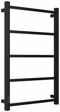 Электрический полотенцесушитель Формат 26 800х500 левый Стилье, 31527-8050 цвет: матовый чёрный Электрический полотенцесушитель Формат 26 800х500 левый Стилье, 31527-8050 цвет: матовый чёрный