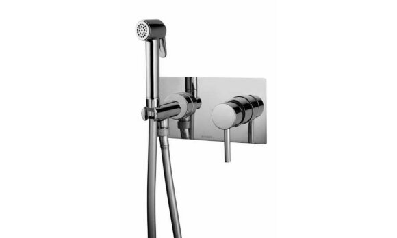 Гигиенический душ со смесителем, Paloma Brass Bossini, Z005395.030 цвет: хром