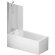 Комплект акриловой ванны со шторкой и душевой системой 150x70 без гидромассажа AM.PM Gem арт. W90ASET-150D8