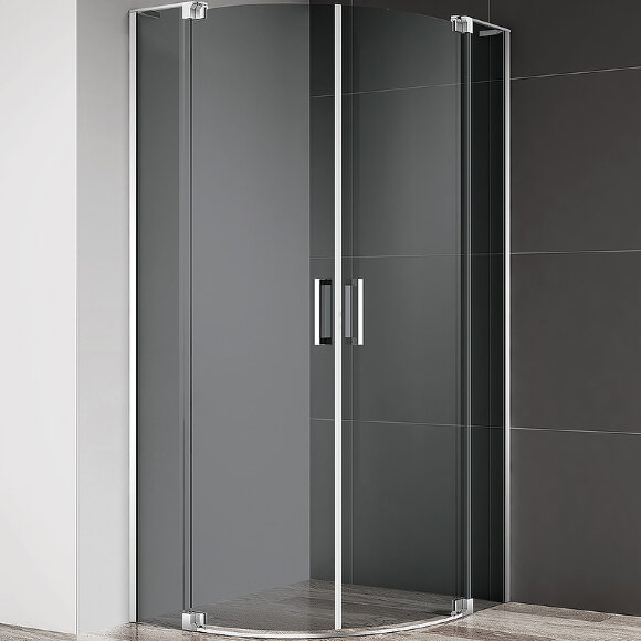 Душевой уголок SLIDER Хром Cezares - SLIDER-R-2-90/100-GRIGIO-Cr