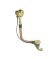 Слив-перелив для ванны полуавтомат золото,  Webert - AC0033010