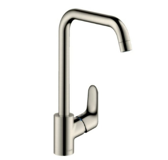 Hansgrohe смеситель для кухни, Eco, Focus M41, матовая нержавеющая сталь арт. 31821800