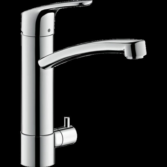 Hansgrohe смеситель для кухни, с запорным вентилем, Focus M41, глянцевый хром арт. 31803000