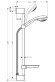 Hansgrohe душевой гарнитур Vario со штангой 65см и мыльницей, Crometta 85, глянцевый хром арт. 27764000