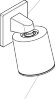 Hansgrohe душевой кронштейн 105 настенный, Pulsify, матовый черный арт. 24139670