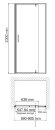 Душевая дверь Neime 19P04 200x90 WasserKRAFT цвет: белый