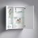 AQWELLA Brig Зеркальный шкаф с двумя дверьми и внутренними стеклянными полочками - Br.04.06/W
