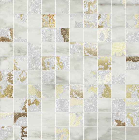MQSG Mosaico Q. Solitaire Grey Mix 29,7х29,7 (Р) (6шт) BRENNERO арт. УТ-00014378