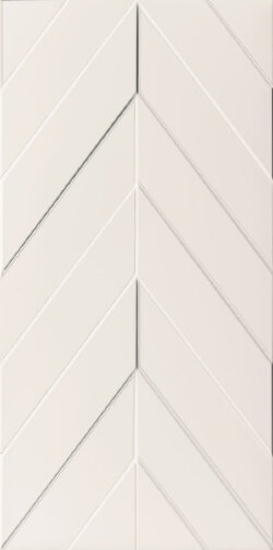 Керамическая плитка 4D Chevron White Matt Rett 40х80 MARCA CORONA арт. УТ-00001391