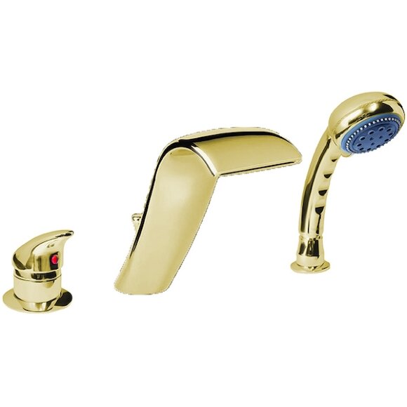 Смеситель на борт ванны Cobra 400 Золото Boheme